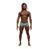 Male Power Mini Short M Jade - Modern Elastic Cut-Out Waist Design