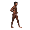 Male Power Moonshine Jock Brief L/XL Mėlyna - Contour Fit &amp; Open Back