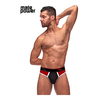 Male Power Panel Thong L/XL Juodas-Raudona Retro Sport Design
