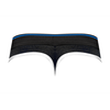 Mėlyna Male Power Retro Sport Panel Thong S/M Juodas-Mėlyna, Contrasting Details