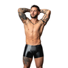 Male Power Liquid Onyx 2.0 Short Pouch M Juodas - Wet Look Comfort Fit