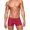 Male Power Seamless Sleek Mini Short S Raudona Wine Low Rise Comfort