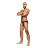 Male Power Strappy Ring Jock S/M - Comfort Contoured Pouch, Pride Edition