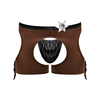 Male Power Cowboy Costume Set XL with Decorative Bandanna and Badge