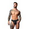 Male Power Oh Snap! Snap Off Jock L/XL Juodas - Technical Detachable Design