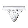 Male Power Soo Cumfy Marble Baltas Men's Modal Thong L/XL