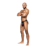 Male Power Uplift Jock S/M Violetinė - Comfort Fit Satin Waistband
