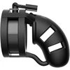 Mancage Model 18 Silicone Chastity Device with Split Strap 9 cm Juodas