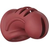 Mancage By Shots 28 modelis - Ultra Soft Silicone Chastity Cage - Raudona