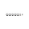 Mancage By Shots ManCage Spare Lock Set - 5 Juodas Plastic Locks &amp; Metal Padlock with Keys