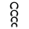 Mancage By Shots ManCage Spare Ring Set - Multi-Size Adjustment System, Juodas