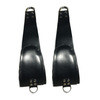 Mr Sling BDSM Leather Support Loops 60cm - Padded, Adjustable, Juodas, Metal D-Rings
