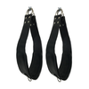 Mr Sling BDSM Leather Support Loops 60cm - Padded, Adjustable, Juodas, Metal D-Rings