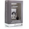 Ouch By Shots Ouch! Adjustable Stainless Steel Nipple Clamps with Chain