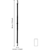 Ouch By Shots Adjustable Spreader Bar - Juodas