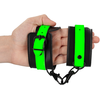 Ouch By Shots Ouch! Glow in the Dark Ankle Cuffs - Fluorescent Žalias Adjustable Design