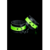 Ouch By Shots Ouch! Glow in the Dark Ankle Cuffs - Fluorescent Žalias Adjustable Design