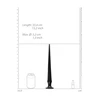 Ouch By Shots Ass Spike Model 13 - 34 cm Intimate Stimulation Device, Juodas