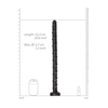 Ouch By Shots Pipedream Snake Model Intimate Machine 22/55 cm - Textured Juodas Surface