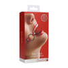 Ouch By Shots Ouch! Breathable Ball Gag Adjustable Leather Strap Juodas Universal Fit