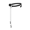 Ouch By Shots EasyToys Adjustable Ball Gag with Nipple Clamp System - Juodas Leather