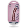 Ouch By Shots Ouch! Beaded Silicone Intimate Device 13 cm Metallic Suction Base