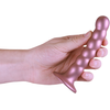 Ouch By Shots Ouch! Beaded Silicone Intimate Device 13 cm Metallic Suction Base