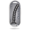 Ouch By Shots Ouch! Beaded Silicone Intimate Device 20.5 cm Metallic with Suction Base