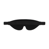 Ouch By Shots Ouch! Leather Eye Mask with Raudona Lettering - Adjustable, Juodas/Raudona