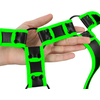 Ouch By Shots Ouch! Body Armor Harness Glow-in-the-Dark Adjustable S/M Žalias