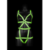 Ouch By Shots Ouch! Full Body Harness Glow-in-the-Dark Adjustable S/M