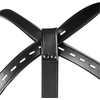 Ouch By Shots EasyToys Adjustable Body Harness with Thigh &amp; Hand Cuffs Juodas
