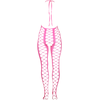 Ouch By Shots NEON Bodystocking by Shots - Halterneck, UV-Activated, Neon Rožinė, XS-XL