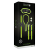 Ouch By Shots Ouch! Glow in the Dark Bondage Kit #1 - Luminous Žalias Set
