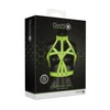 Ouch By Shots Ouch! Glow in the Dark Bra Harness S/M - Adjustable Luminous Žalias