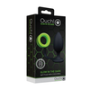 Ouch By Shots Ouch! Glow in the Dark Silicone Plug &amp; Support Ring - Fluorescent Žalias