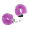Ouch By Shots Ouch! Classic Fluffy Handcuffs Violetinė - Soft Adjustable Steel Restraints