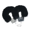 Ouch By Shots Ouch! Classic Fluffy Handcuffs Juodas - Secure Soft-Bound Steel Restraints