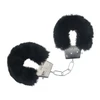 Ouch By Shots Ouch! Classic Fluffy Handcuffs Juodas - Secure Soft-Bound Steel Restraints