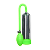Ouch By Shots Ouch! Classic Glow-in-the-Dark Intimate Pump, Ergonomic Design, Žalias