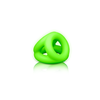 Ouch By Shots Ouch! Glow in the Dark Adjustable Ball Strap - Luminous Žalias Silicone