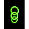 Ouch By Shots Ouch! Glow in the Dark 3-Piece Luminous Silicone Ring Set