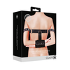 Ouch By Shots Shots Leather Arm Binder Model - Adjustable Juodas Restraint System