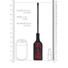 Ouch By Shots Ouch! Crop Short Handle Rectangular Imprint Juodas 32cm