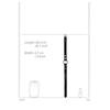 Ouch By Shots Ouch! Deep Throat Gag Juodas - Adjustable PU Leather Mouthpiece