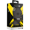 Ouch By Shots Ouch! Deep Throat Gag Juodas - Adjustable PU Leather Mouthpiece