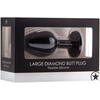 Ouch By Shots Diamond Butt Plug - Large juodas
