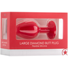 Ouch By Shots Sinner Gear Silicone Anal Plug Large with Decorative Crystal Base
