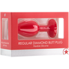 Ouch By Shots Diamond Butt Plug - Regular red