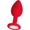 Ouch By Shots Diamond Butt Plug - Regular red